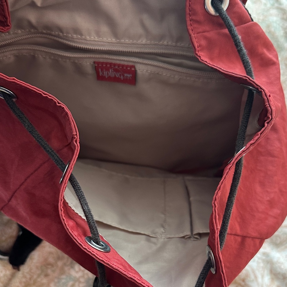 Kipling Deep Red Men's Backpack - Picture 2 of 4